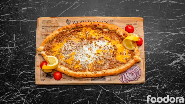 Pide mit Faschiertem & Ei
